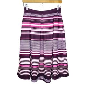 NWT New York & Company Striped Midi Skirt Sz 6 Feminine Career & Occasion Wear